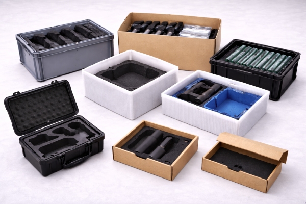 Industrielle Verpackungen auf Produkte zugeschnitten